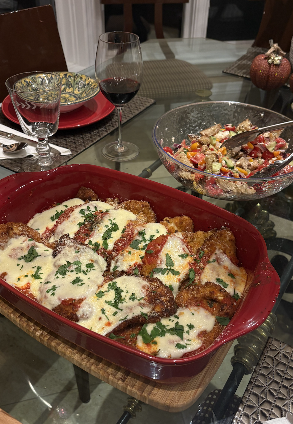 A home-cooked Italian dish