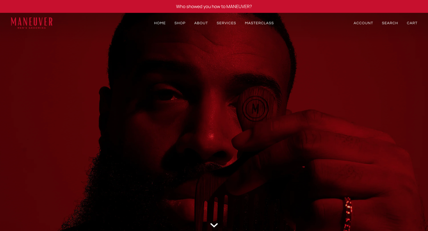 Homepage, full width